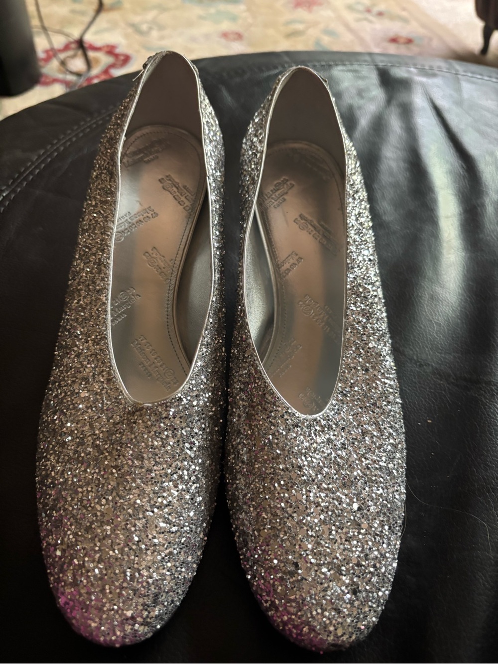 Maison Martin Margiela Silver Glitter shoes